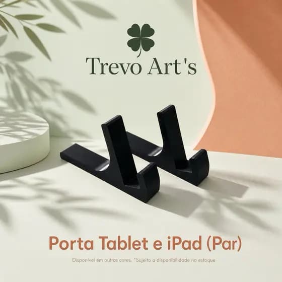 Suporte para Tablet, iPad e Monitor Portátil 14” | Ajustável e Moderno