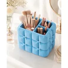 Porta Pincéis Organizador de Maquiagem Acolchoado com Laço
