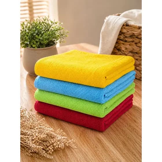Kit 5 Toalhas de Banho Macia e Grande 70x140cm 100% algodão