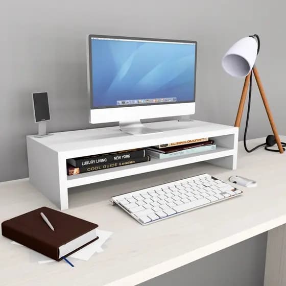 Suporte Base Para Monitor pronta entrega Ergonômico mesinha Mdf 15mm
