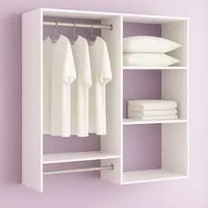 Armario Closet Suspenso - Arara Organizadora 100% MDF Guarda Roupas acessivel e economico P