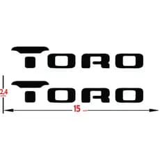 Par De Adesivo Emblema Fiat Toro Opções De Cores