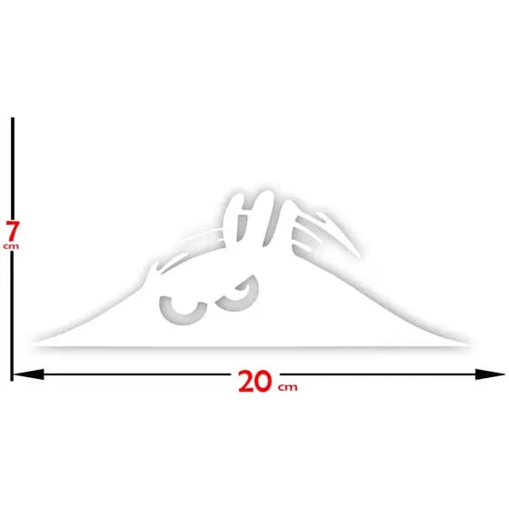 Adesivo Monstro Escondido Brabo 20cmx7cm
