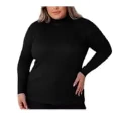 BLUSINHA BÁSICA GOLA ALTA SEGUNDA PELE TENDÊNCIA BLOGUEIRAS