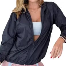 Jaqueta Corta Vento Blusa de Frio Feminina Tactel Ciclismo Proteção Solar Agasalho