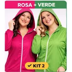 Jaqueta Corta Vento Plus Size Esportivo Básico Treino Com Zíper E Capuz Tactel