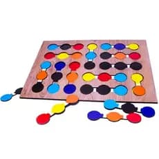 Jogo De Percepção Visual Das Cores Brinquedo Pedagógico brincadeira infantil jogos educativos