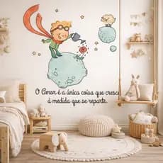 Adesivo de Parede para ambientes de decoração com frase Principe