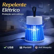 Luminária Repelente Mosquito Portátil USB Elétrica Anti Mosquitos