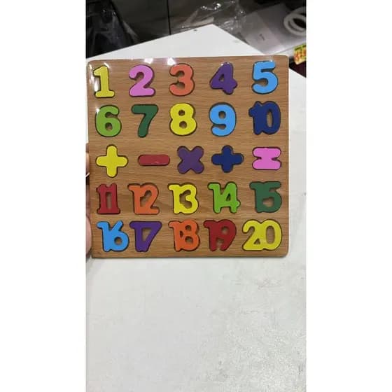 Quebra Cabeças Educativos MDF Alfabeto Números e Formas Geométricas Brinquedo Montessori