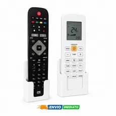 Suporte De Parede Porta Controle Remoto Ar Tv Ventilador Universal Fita Dupla-Face 3M