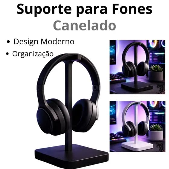 Suporte Fone de Ouvido Headset Gamer de Mesa – Organizador