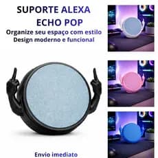Suporte para Alexa Echo Pop | Base Divertida e Criativa | Decoração Gamer Geek | Envio