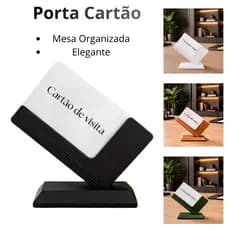 Porta Cartão De Visita Suporte De Mesa Escritório Clinica Sala Loja