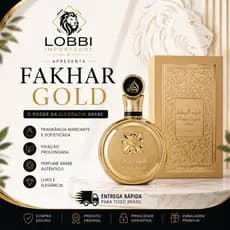 Perfume árabe lattafa Original Fakhar Gold Eau de Parfum 100ml perfume Feminino - Envio Imediato
