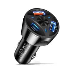 kit 10/6 Carregador Turbo 55w PD Tipo C Veicular Compativel QC-006