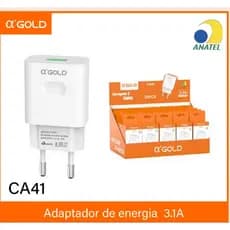 kit 25 fonte carregador  USB 3.1 A’gold ca41/le-518fonte