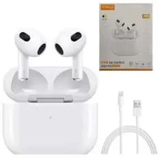 Fone Bluetooth FN-BT10 AGold Sem Fio 5.4 TWS Som Potente Graves Fortes Bateria Longa Conexão Rápida