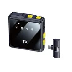 Microfone Lapela Sem Fio Profissional Wireless Lightning ou typec
