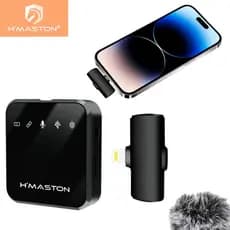 H'maston MK13/14 Microfone Sem Fio Lapela Celular Lighting Tipo-c Vlog Microfone Sem Fio Lavalier