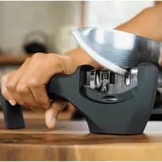 Amolador Afiador Facas Aco Inox 3 Estagios Profissional Duravel Eficaz