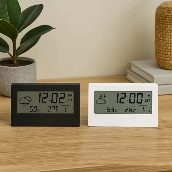 Relogio Despertador Digital Mesa Display Led Luminoso Alarme Moderno Portatil