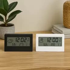 Relogio Despertador Digital Mesa Display Led Luminoso Alarme Moderno Portatil