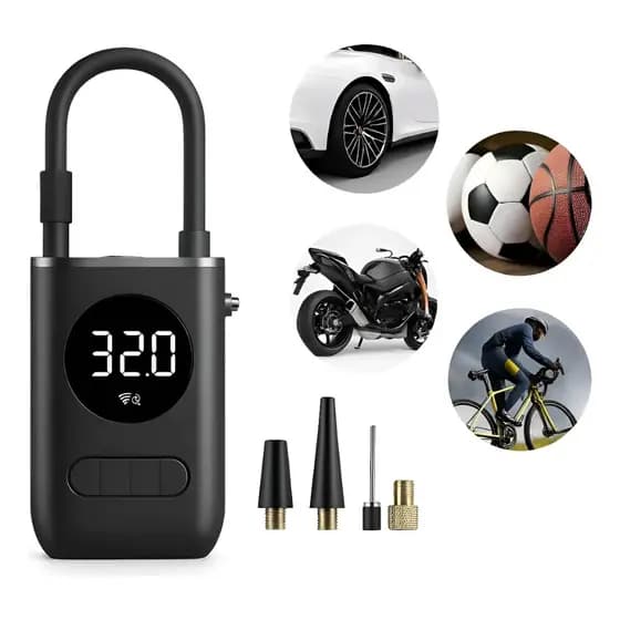 Mini Calibrador Digital Compressor De Ar Bomba De Pneus Portatil Recarregavel Alta Potencia