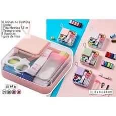Kit Costura Completo Portátil Compacto Com Acessórios Essenciais Variados
