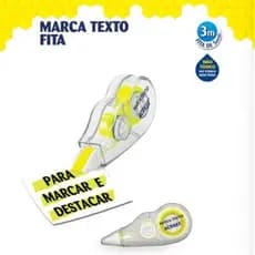 Fita Marca Texto Amarela | Marca Texto em Fita 5 mm x 3 m - Acrilex