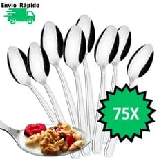 75 Colheres De Mesa Peças Em Aço Inox Para Cozinha Faqueiro Elegante Para Buffet Restaurante Pousada