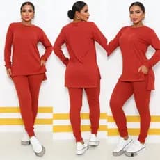 conjunto  de  calça  e blusa moda femenina com  bolso  tamanho  g, gg  veste  super bem
