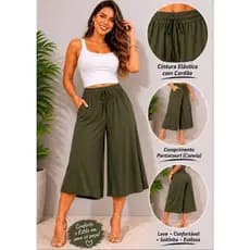 calça pontacurt Elegante super confortável, veste G e Gg,