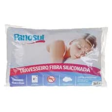 TRAVESSEIRO DE FIBRA SILICONADA PANOSUL SORTIDO EXTRA MACIO ANTIALERGICO 45X65 CM RESISTENTE