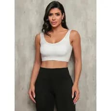 Top Feminino Fitness Básico Original Bojo Removível Academia