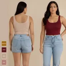 Regata Feminina Suede | Leve, Elegante e Confortável | Look Casual ou Social | Ideal para o Dia a Dia