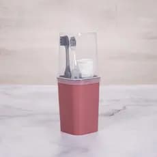 Porta Escova e Creme Dental Classic Fosco 380 ml Plasútil Estojo Porta Escovas Dente e Creme Dental