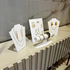 Kit Expositores para Bijuterias em Acrílico Vitrine Loja Joias Acessórios 4 un Organizador Exposição