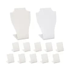 Kit vitrine expositores de colares e brincos + brinco pequeno branco