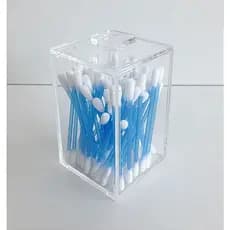 Porta Cotonetes Pequeno - Acrílico Transparente