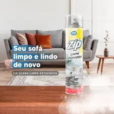 ate 4 unidades de Limpa Estofados Espuma Mágica Limpa a Seco Zip Clean Spray 300ml