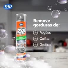 Espuma Desengordurante Spray Limpeza de Cozinha, Fogão e Gordura Pesada Zip Clean 300ml