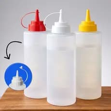 Bisnaga 1L Grande para Molhos Profissional Bisnagão Confeitaria