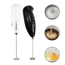 Kit com até 2 Mini Mixer Elétrico Portátil Batedor Leite Café Espumador Claras de Ovo Misturador