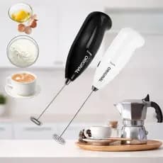 Kit com até 2 Mini Mixer Elétrico Portátil Batedor Misturador Para Bebidas Café Leite E Ovos