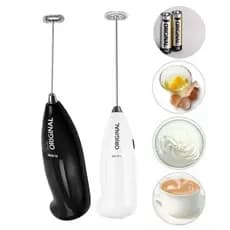 02 Batedor Mini Misturador Elétricos para Bebidas Leite Café Clara de Ovo