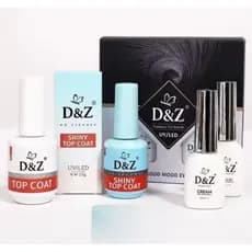 Kit completo D&Z - Top Coat + Top Coat shiny + kit Francesinha
