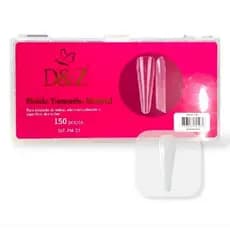 Molde F1 0mm Gringo 150pcs Formato Natural D&Z Profissional Alongamento unha gel
