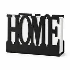 Porta Guardanapo Home em Metal Preto Decorativo Organizador Mesa Posta Cozinha