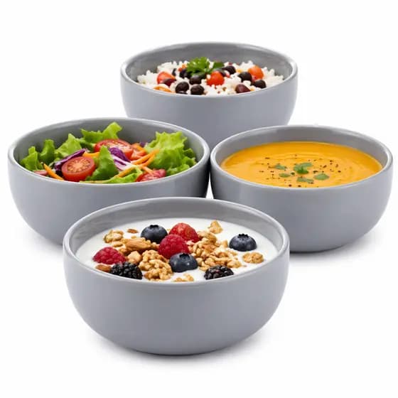 Kit 4 Bowls Cerâmica 390ml Colors Coloridos Médios Micro-ondas Lava-louças Cerâmica Regina Original